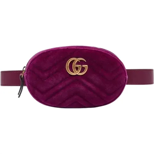 Pre-owned Belt Bags, female, , Size: ONE SIZE Pre-owned Velvet gucci-bags - Gucci Vintage - Modalova