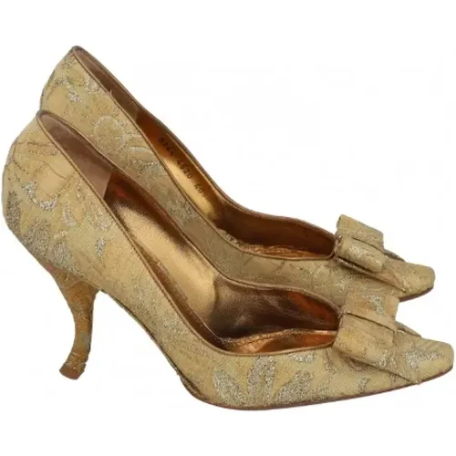 Pre-owned Fabric heels , female, Sizes: 7 UK - Dolce & Gabbana Pre-owned - Modalova