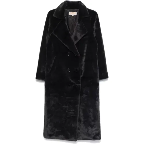 Faux Fur Double-Breasted Coat , female, Sizes: M - Michael Kors - Modalova