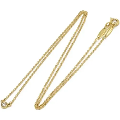 Pre-owned Jewellery, female, , Size: ONE SIZE Pre-owned Gold necklaces - Tiffany & Co. Pre-owned - Modalova