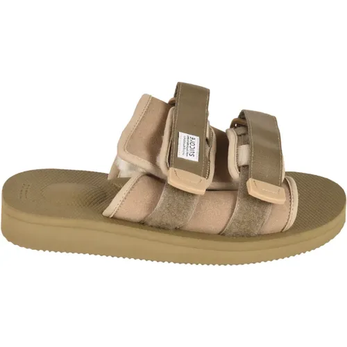 Metallic Gray Moles Sliders for Women , female, Sizes: 5 UK, 6 UK, 3 1/2 UK, 4 UK, 8 UK - Suicoke - Modalova