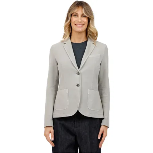 Blazers, female, , Size: M Slim Fit Fleece Jacket - Circolo 1901 - Modalova