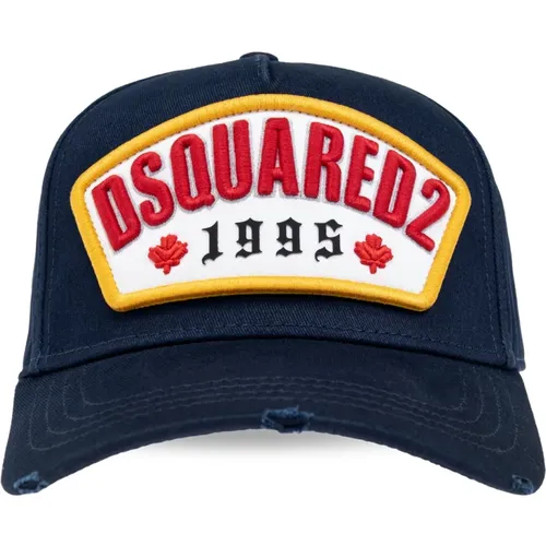 Caps, male, , Size: ONE SIZE cap with visor - Dsquared2 - Modalova