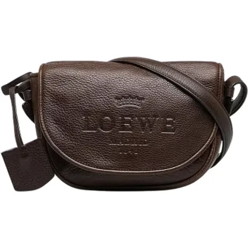 Pre-owned Leather crossbody-bags , female, Sizes: ONE SIZE - Loewe Pre-owned - Modalova