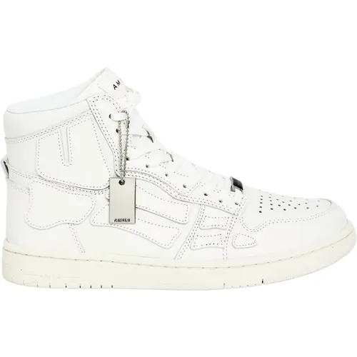 Sneakers, male, , Size: 7 US Leather Skel-Top Hi Sneakers - Amiri - Modalova