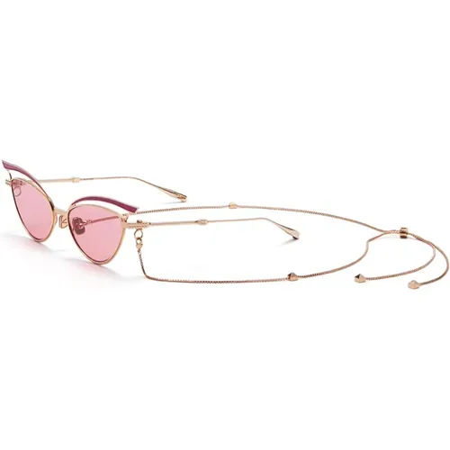 Vls118 D Chain Sunglasses , female, Sizes: 55 MM - Valentino - Modalova
