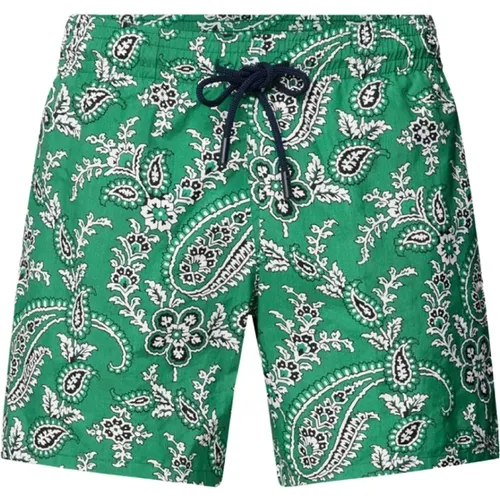 Paisley Print Logo Swim Shorts , male, Sizes: S - ETRO - Modalova