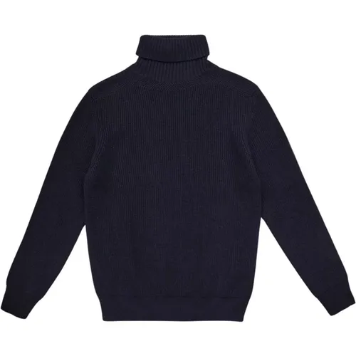 Turtlenecks, male, , Size: M Blue Marine Quickie Sweater - Sebago - Modalova