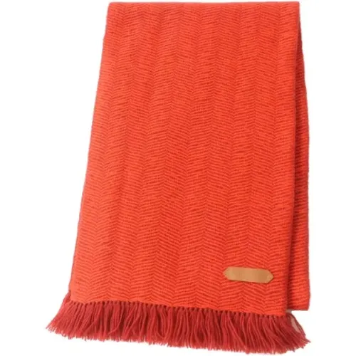 Pre-owned Scarves, female, , Size: ONE SIZE Pre-owned Wool scarves - Hermès Vintage - Modalova