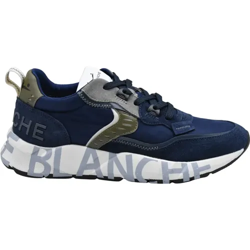 Blaue Schnürschuhe für Herren Eleganter Stil , Herren, Größe: 42 EU - Voile blanche - Modalova