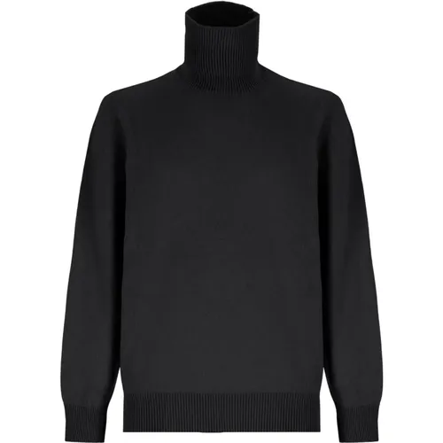 Turtlenecks, male, , Size: L Merino Wool Turtleneck Sweater - Laneus - Modalova