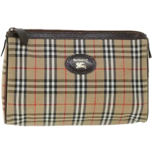 Pre-owned Canvas clutches , female, Sizes: ONE SIZE - Burberry Vintage - Modalova