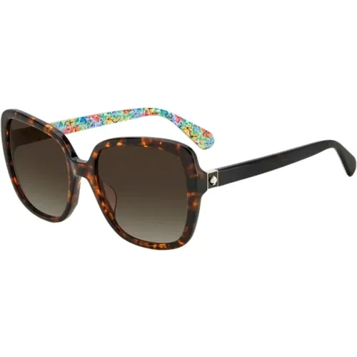 Braune Acetat Sonnenbrille für Frauen - Kate Spade - Modalova