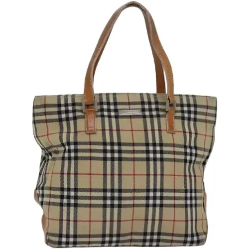 Pre-owned Tote Bags, female, , Size: ONE SIZE Pre-owned Canvas handbags - Burberry Vintage - Modalova