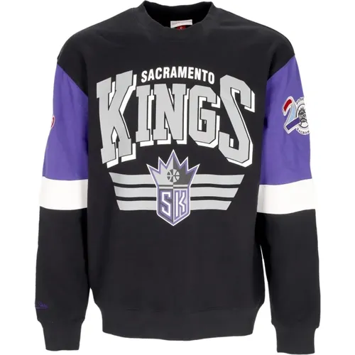 Sweatshirts, male, , Size: XL Sacramento Kings Crew Neck Sweatshirt - Mitchell & Ness - Modalova