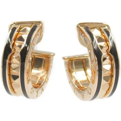 Pre-owned Jewellery, female, , Size: ONE SIZE Pre-owned Rose Gold earrings - Bvlgari Vintage - Modalova