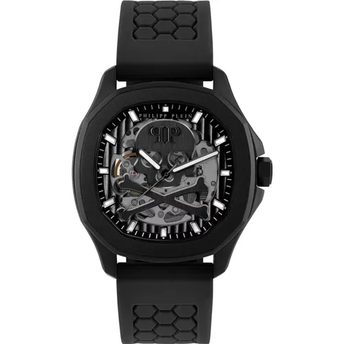 Watches, male, , Size: ONE SIZE Skeleton Spectre Automatic Men's Watch - Philipp Plein - Modalova