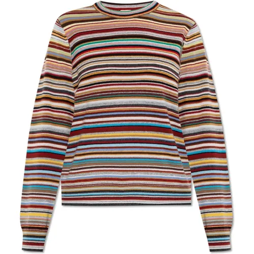 Cashmere Knitwear, female, , Size: S Sweater with striped pattern - Paul Smith - Modalova