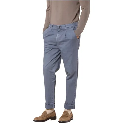 Chino-Hose mit lockerer Passform in Dunkelblau , Herren, Größe: 3XL - Mason's - Modalova