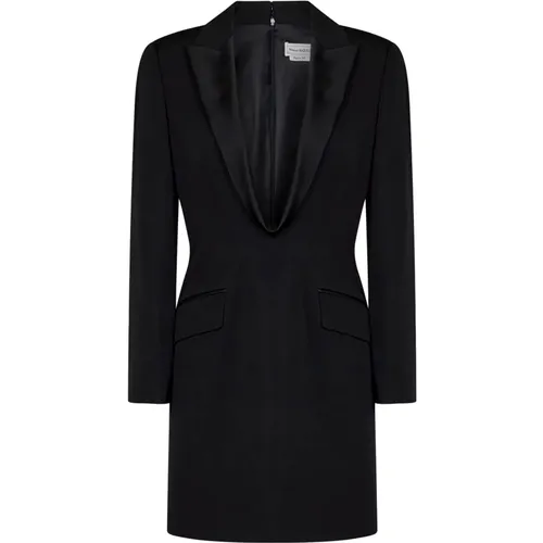 Wool Mini Dress-Jacket Aw24 , female, Sizes: S - alexander mcqueen - Modalova