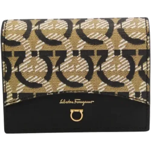 Pre-owned Wallets, female, , Size: ONE SIZE Pre-owned Canvas wallets - Salvatore Ferragamo Pre-owned - Modalova