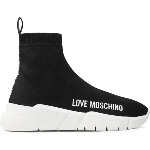 Sneakers, female, , Size: 5 US Slip-On Sneakers for Women - Love Moschino - Modalova