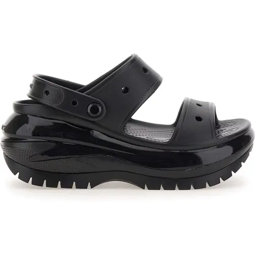 Schwarze Sandalen , Damen, Größe: 35 EU - Crocs - Modalova