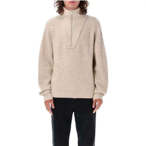 Turtlenecks, male, , Size: M Men Cable Knit High Neck Sweater - Isabel marant - Modalova