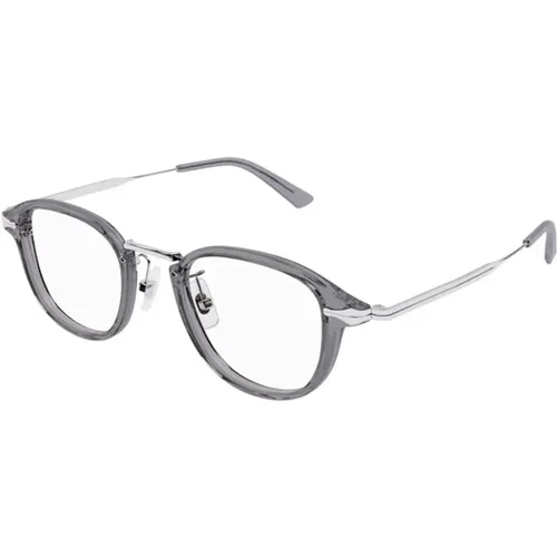 Grey Classic Eyewear Model Mb0336O , unisex, Sizes: 48 MM - Montblanc - Modalova