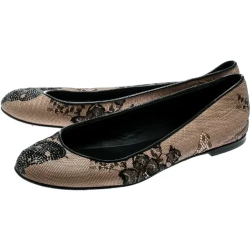 Pre-owned Flats, female, , Size: 8 1/2 US Pre-owned Leather flats - Giuseppe Zanotti Pre-owned - Modalova