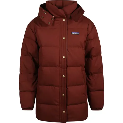 Winter Jackets, female, , Size: S Cotton Down Parka - Patagonia - Modalova