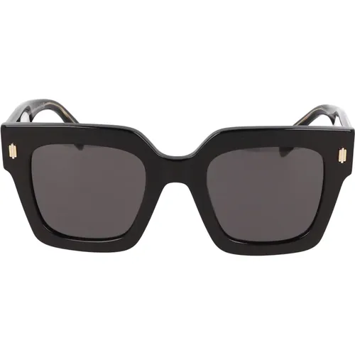Quadratische Acetat-Sonnenbrille , Damen, Größe: 50 MM - Fendi - Modalova