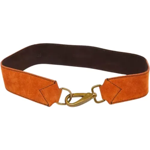 Pre-owned Belts, female, , Size: ONE SIZE Pre-owned Suede belts - Miu Miu Pre-owned - Modalova