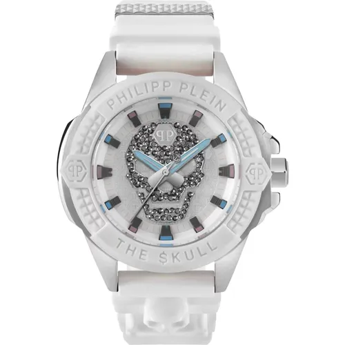 Watches, male, , Size: ONE SIZE Men's Watch The $kull Titan Crystal Pwaaa1521 - Philipp Plein - Modalova