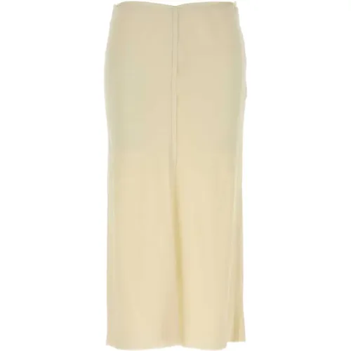 Midi Skirts, female, , Size: S Stretch Viscose Skirt - Ami Paris - Modalova