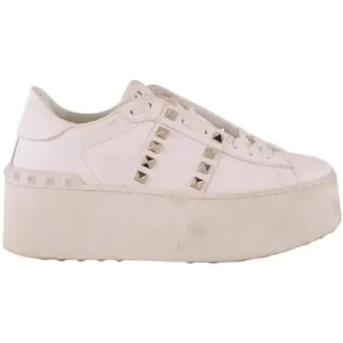 Pre-owned Sneakers, female, , Size: 5 1/2 US Pre-owned Leather sneakers - Valentino Vintage - Modalova