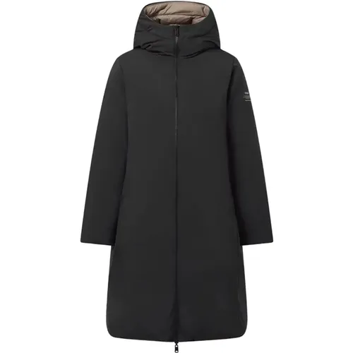 Schwarze Textil Damen Parka Jacke - ECOALF - Modalova