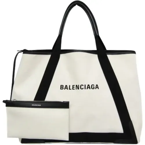 Pre-owned Tote Bags, female, , Size: ONE SIZE Pre-owned Canvas handbags - Balenciaga Vintage - Modalova