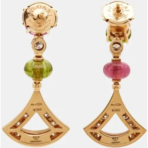 Pre-owned Jewellery, female, , Size: ONE SIZE Pre-owned Fabric earrings - Bvlgari Vintage - Modalova