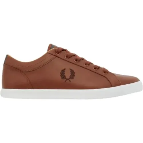 Sneakers, male, , Size: 8 US Baseline Leather Tennis Shoes - Fred Perry - Modalova