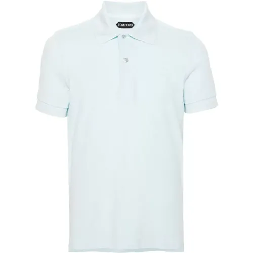 Towelling polo shirt , male, Sizes: L, 4XL, M, 3XL - Tom Ford - Modalova