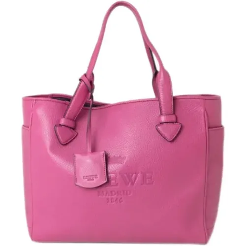 Pre-owned Tote Bags, female, , Size: ONE SIZE Pre-owned Leather totes - Loewe Pre-owned - Modalova