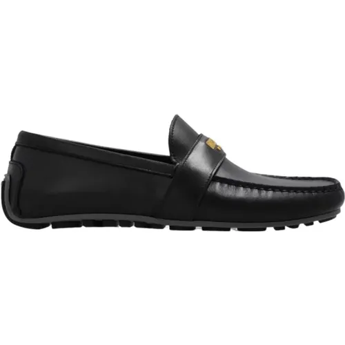 Loafers, male, , Size: 6 US Moccasins with logo - Moschino - Modalova