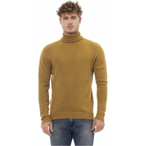 Turtlenecks, male, , Size: L Dolcevita Long Sleeve Sweater - Alpha Studio - Modalova