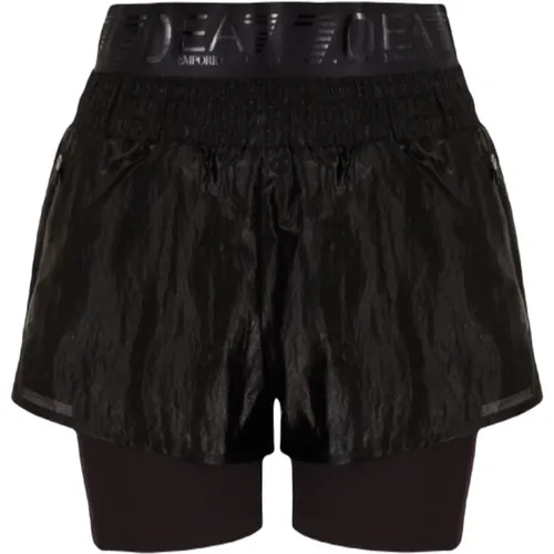Short Shorts , Damen, Größe: XL - Emporio Armani EA7 - Modalova