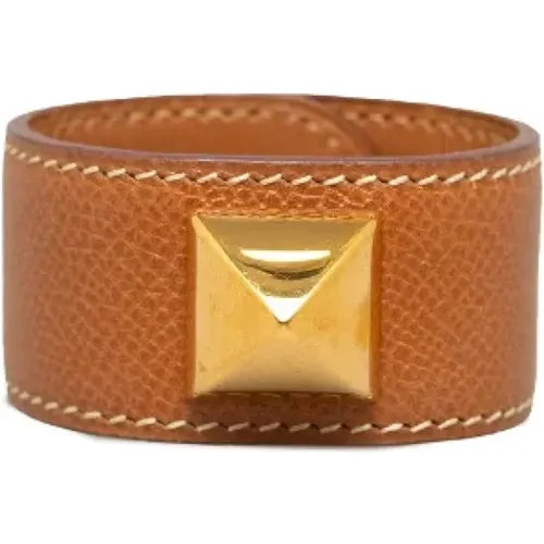 Pre-owned Jewellery, female, , Size: ONE SIZE Pre-owned Leather bracelets - Hermès Vintage - Modalova