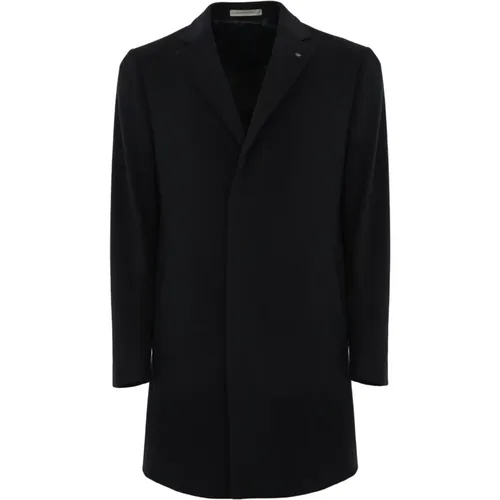 Single-Breasted Coats, male, , Size: 2XL Wool Coat Classic Style - Corneliani - Modalova