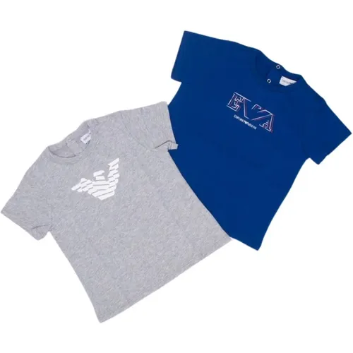 Kurzarm Logo Print T-Shirt Set - Armani - Modalova