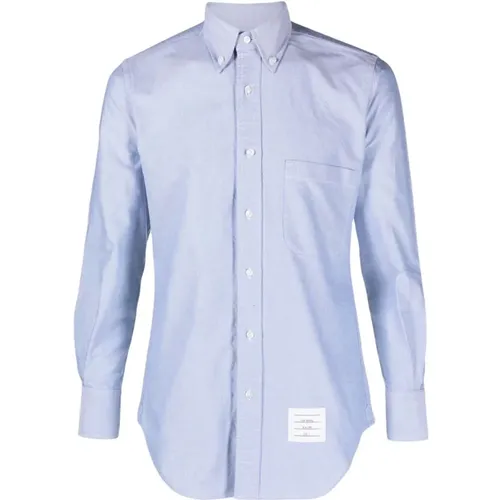 Blouses Shirts,Klares Blaues Button-Down Hemd - Thom Browne - Modalova