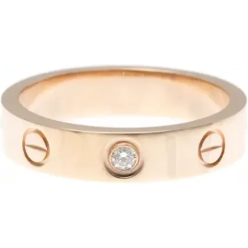 Pre-owned Jewellery, female, , Size: ONE SIZE Pre-owned Rose Gold rings - Cartier Vintage - Modalova